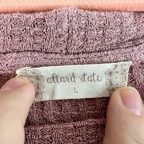 Altar’d State Blush Boho Printed Bishop Sleeve Top Size L - Picture 3 of 7